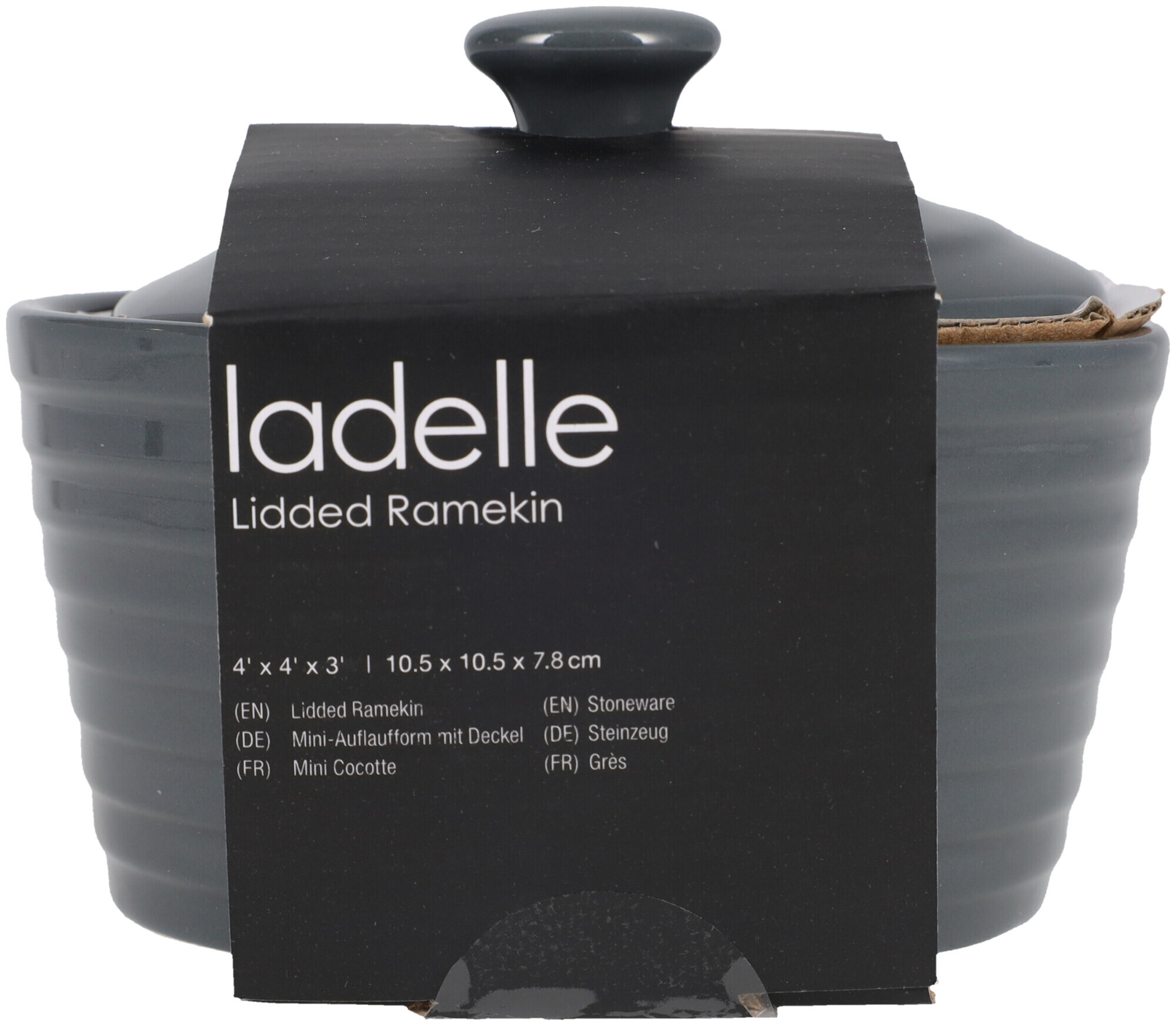 Ladelle Homestead Ramekin m. Deckel anthrazit 10.5cm