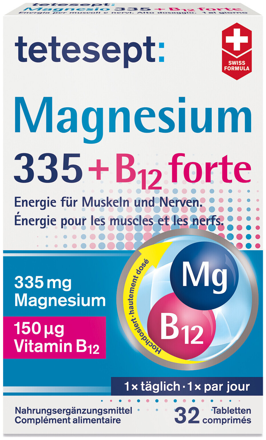 Image of tetesept Magnesium 335 + B12 150 mcg Tabletten