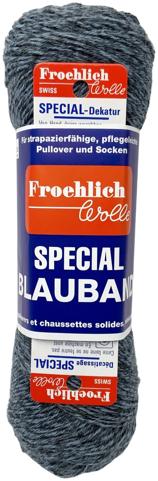 Image of Froehlich Blauband 479 Sockenwolle ciel-grau jaspé 50g