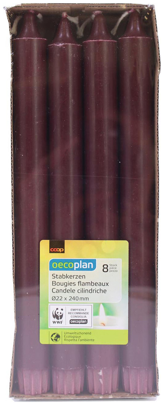 Oecoplan Leuchterkerzen dunkelrot 22x240mm