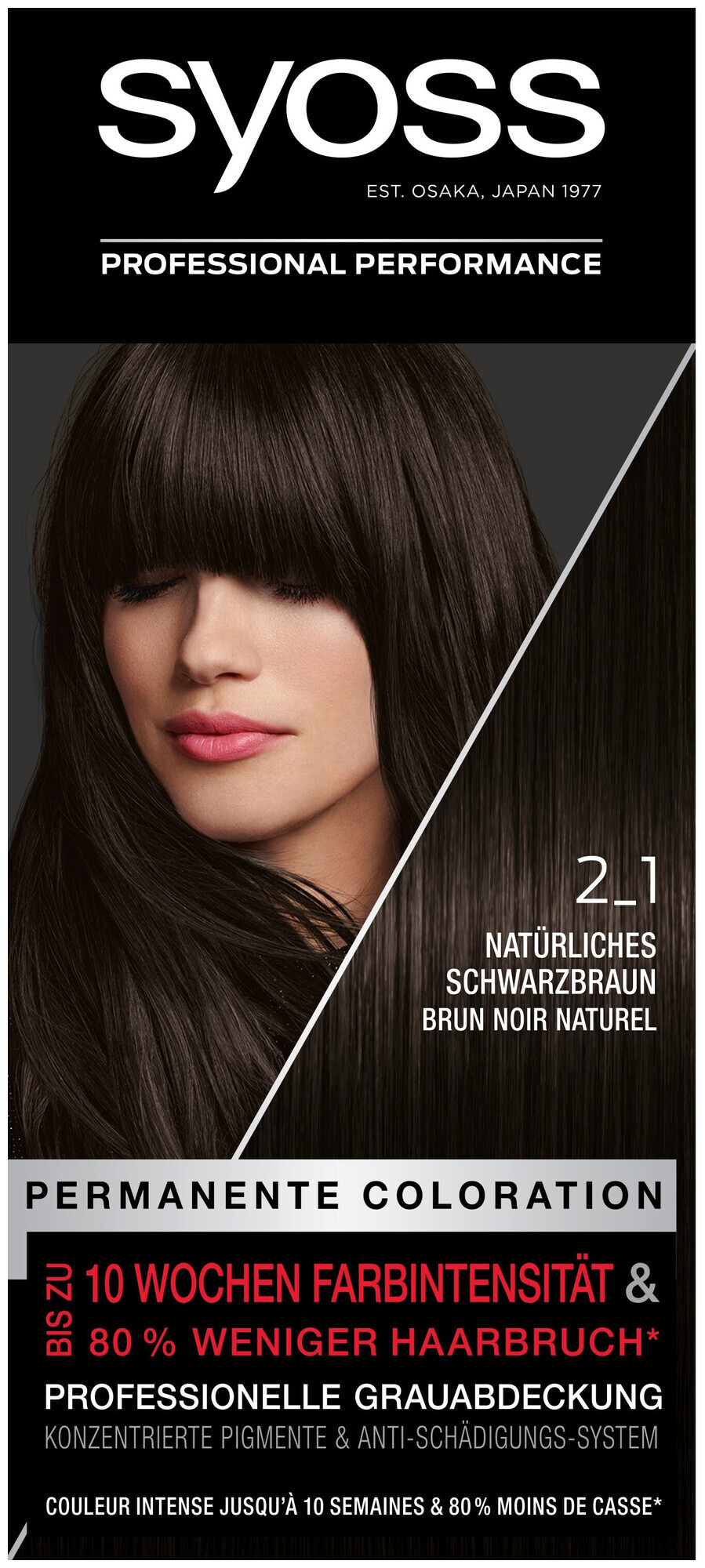 Image of Syoss Permanente Coloration 2_1 Natürliches Schwarzbraun 115 ml