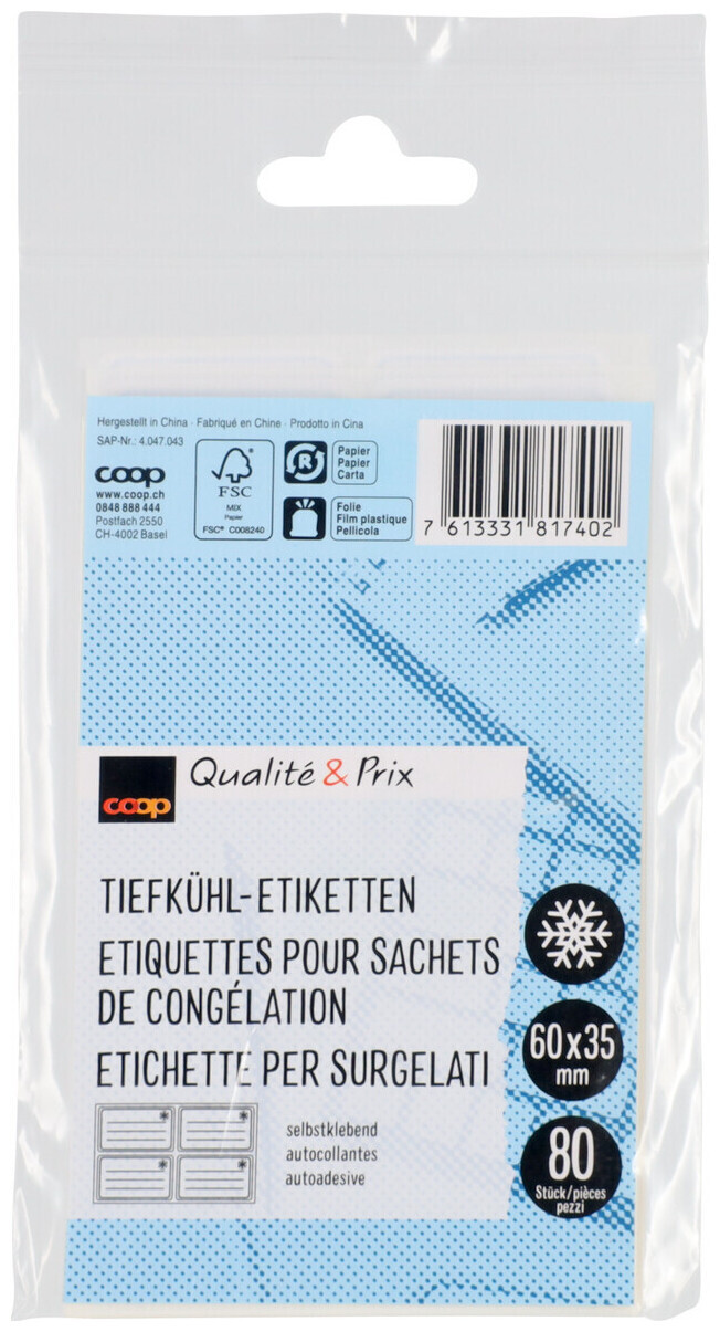 Image of Preisimage-EM Qualité&Prix Tiefkühl-Etiketten bis -40C