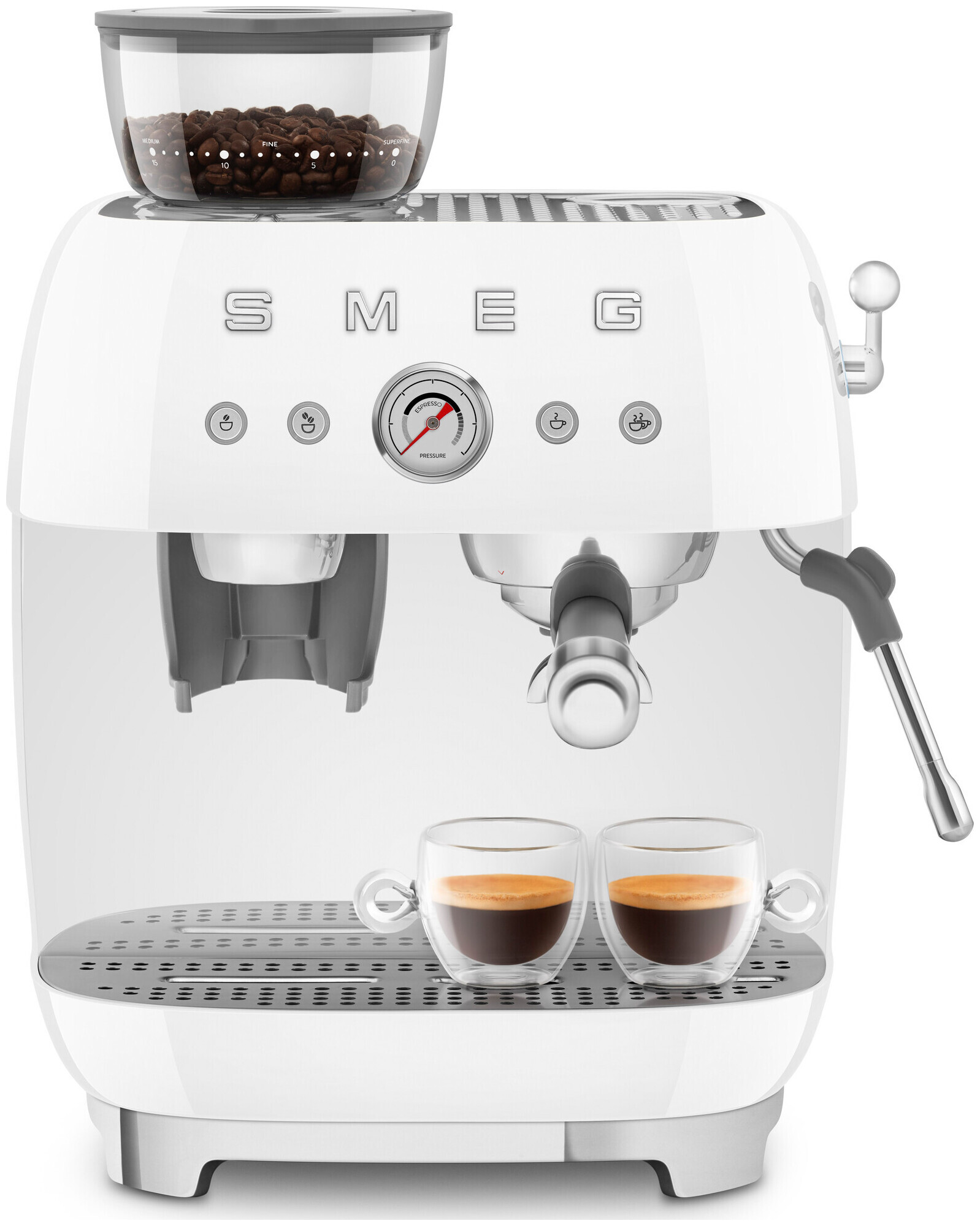 Image of Smeg Espressomaschine Egf03Wheu Weiss