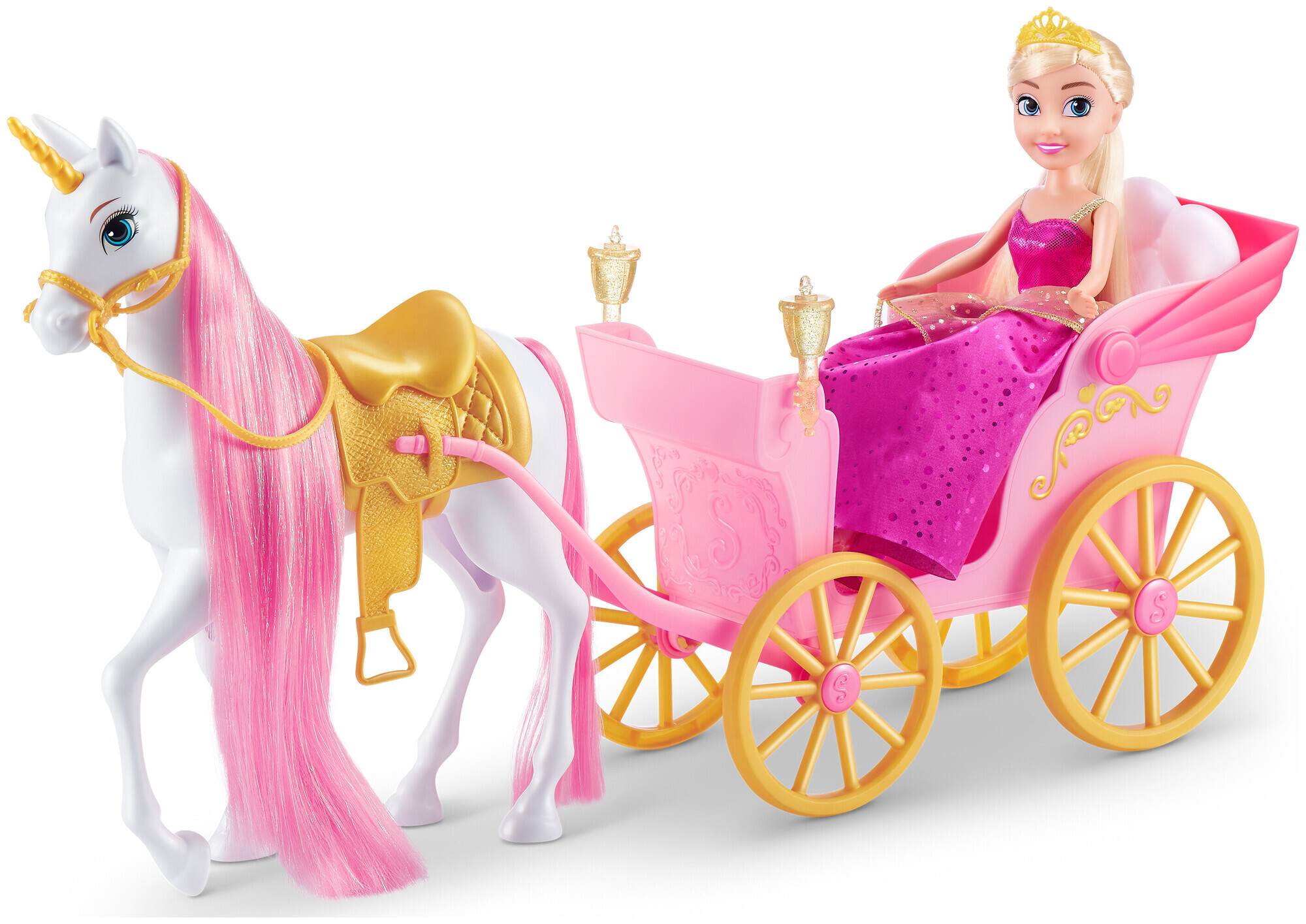 Image of Zuru Sparkle Girlz - Einhorn und Prinzessin mit Kutsche