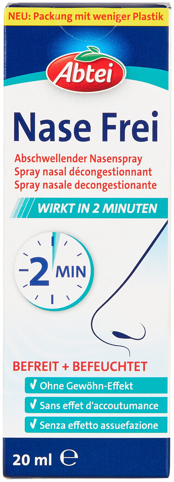 Image of Abtei Nase Frei Abschwellendes Nasenspray 20ml