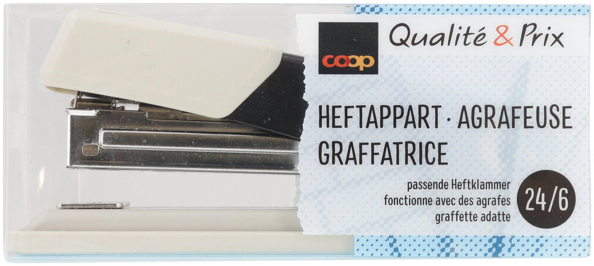 Image of Qualité&Prix Heftapparat mittel schwarz/grau