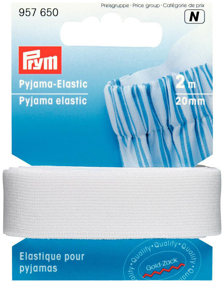 Image of Prym Pyjama-Elastic weiss 20 mm 2 m