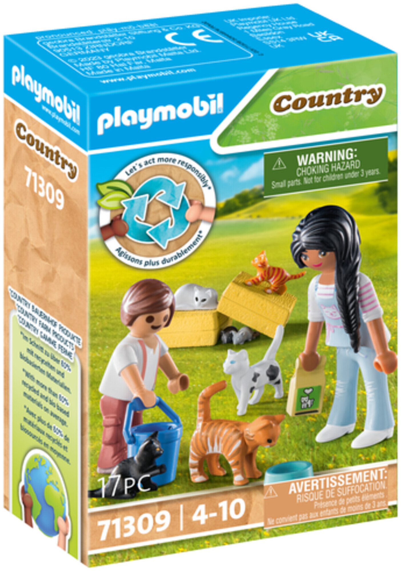 Image of Playmobil 71309 Katzenfamilie