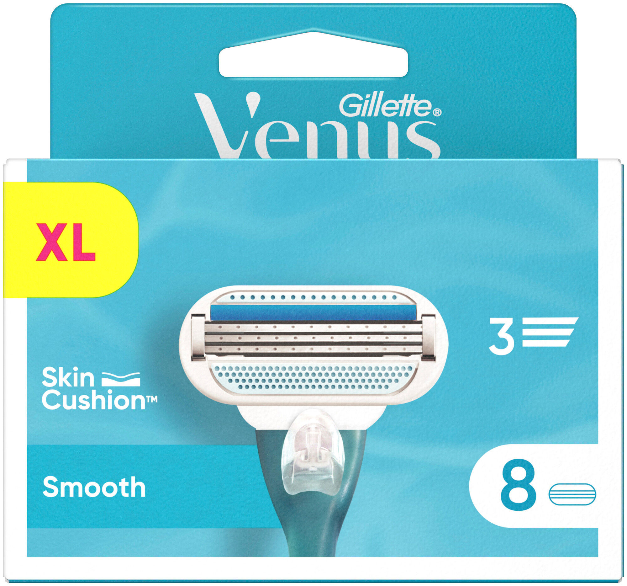 Image of Venus Gillette Klingen Smooth System 8er - SmartBox