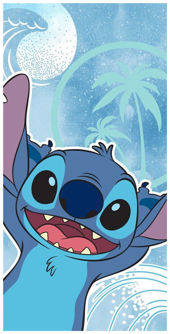 Image of Disney Stitch Stitch Strandtuch 100% Baumwolle