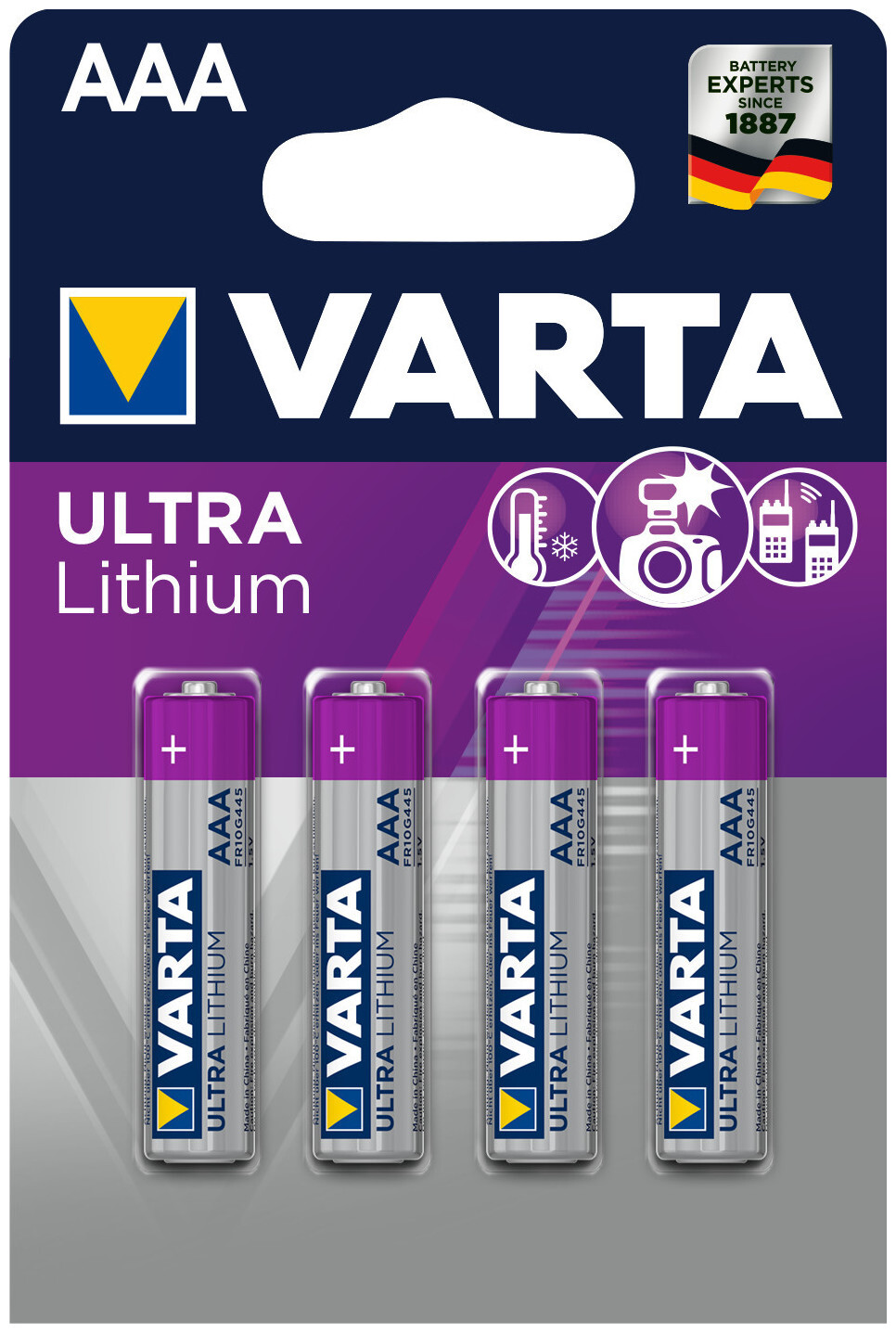Image of Varta Ultra Lithium AAA 4er Bli