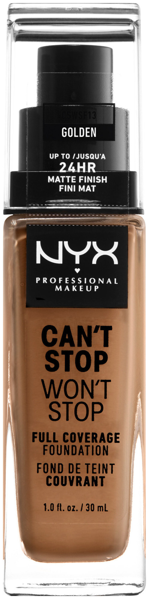 Image of NYX Professional Makeup Can't Stop Won't Stop Foundation, Golden