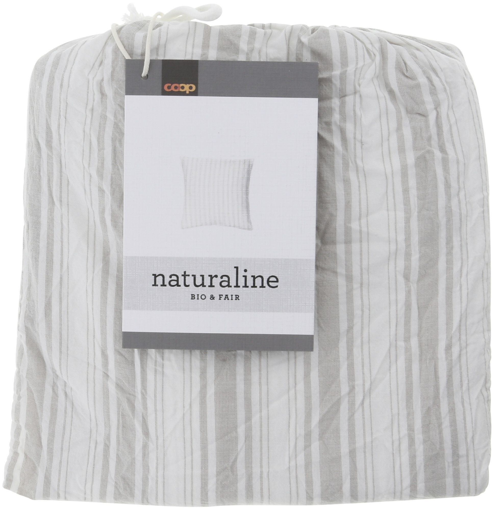 Naturaline Textil Naturaline Kissenbezug Streifen sand 65x65 cm