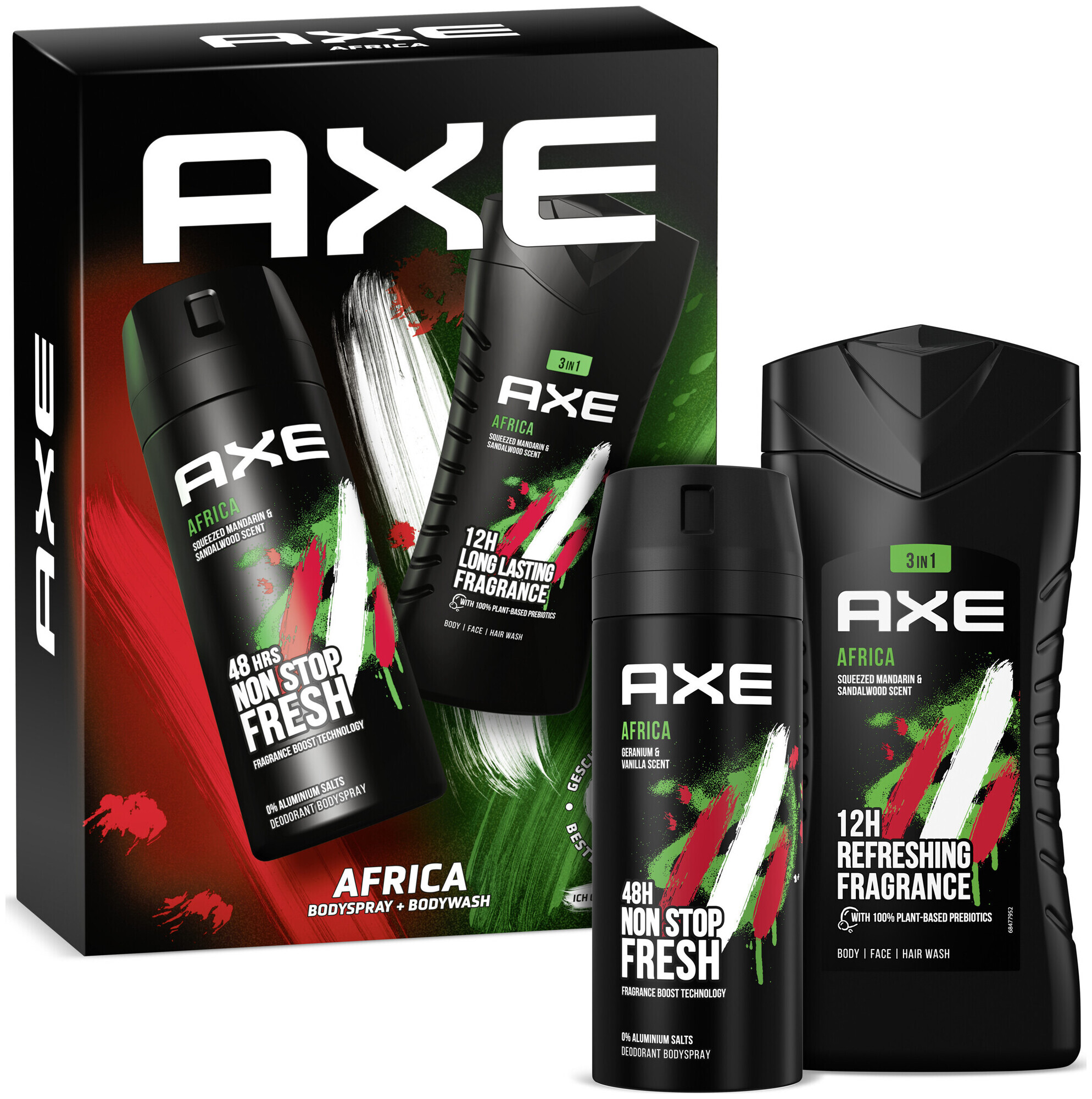 Image of Axe Geschenkset Africa mit Bodyspray und Duschgel (150 ml + 250 ml)