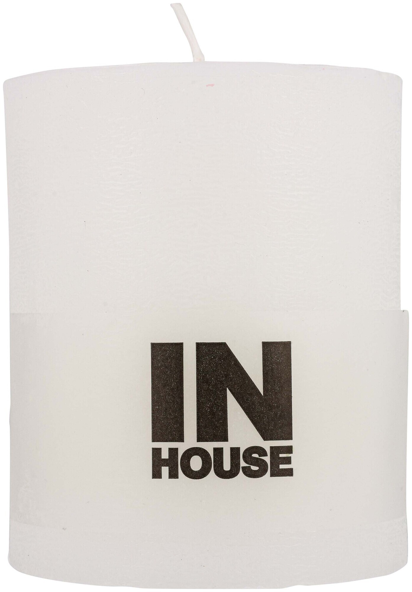 Image of Inhouse Zylinderkerze Rustic 100x120 Offwhite