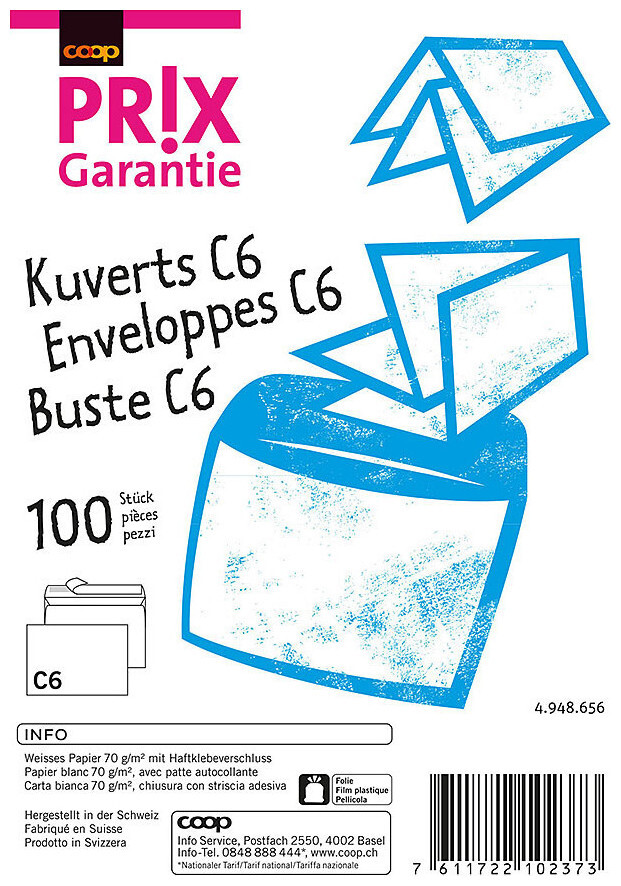 Image of Prix Garantie Kuvert C6 100 Stück