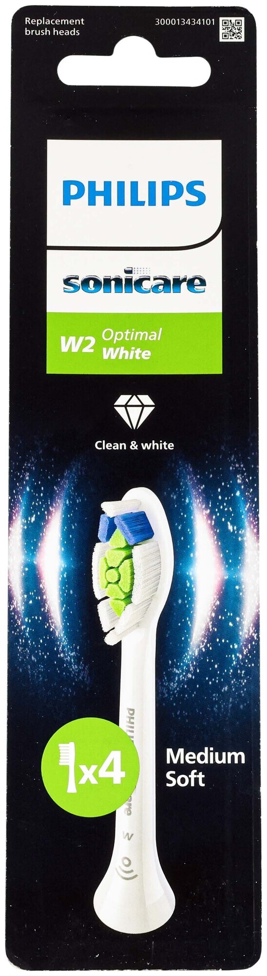Image of Philips Ersatzbürsten Optimal White Hx6064/87 4 Stück