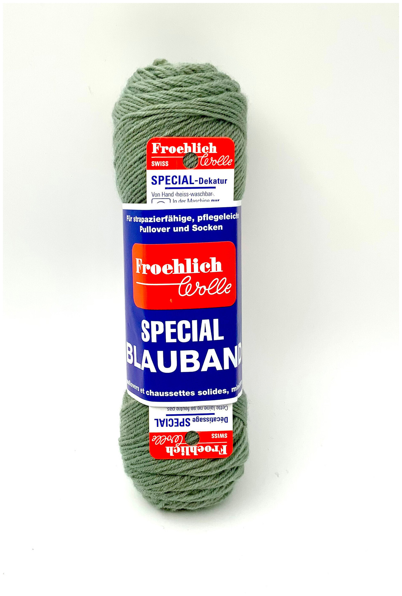 Image of Froehlich Blauband 203 Sockenwolle khaki 50g