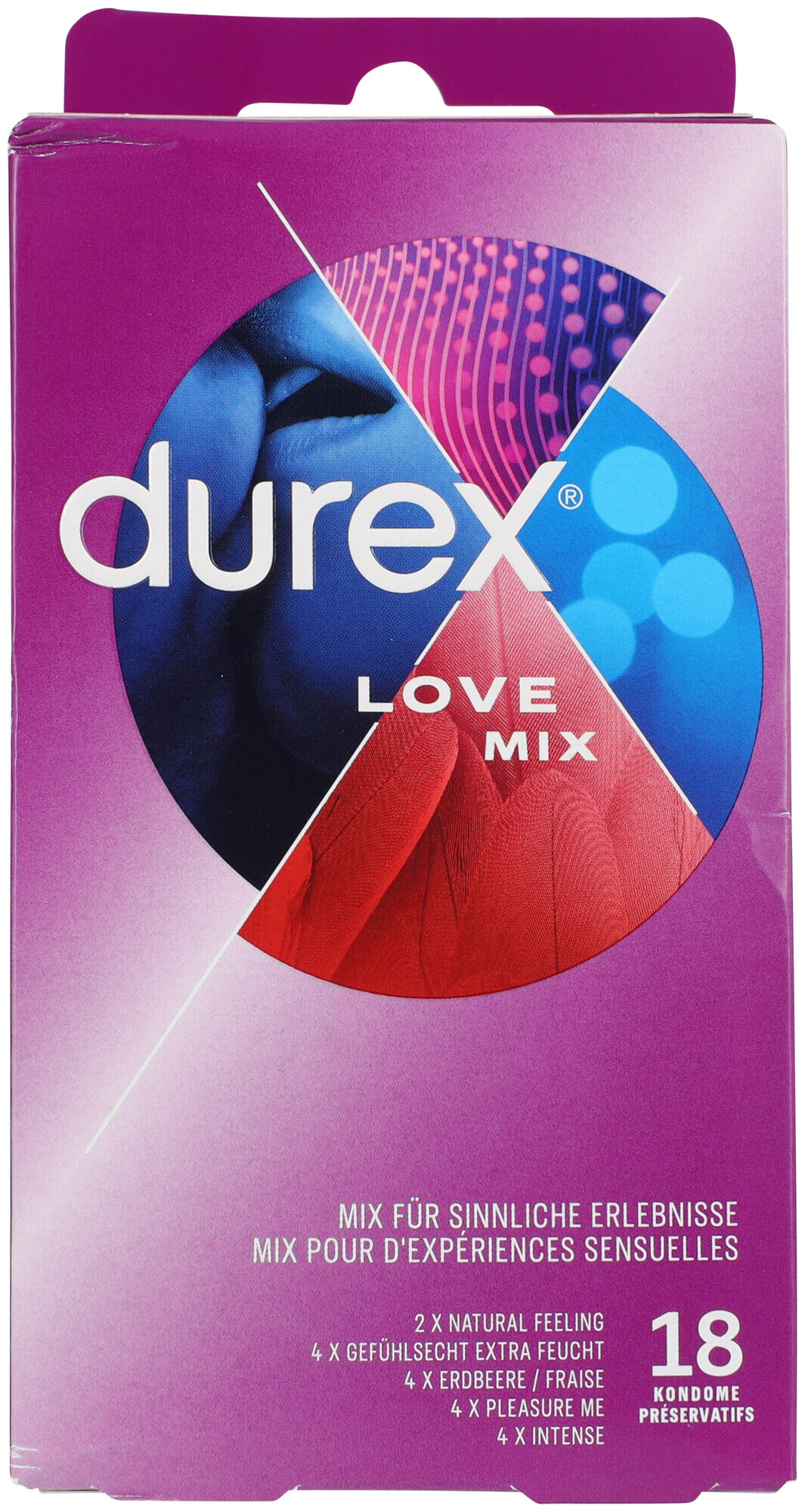 Durex Préservatif Love Mix – 18 pièces
