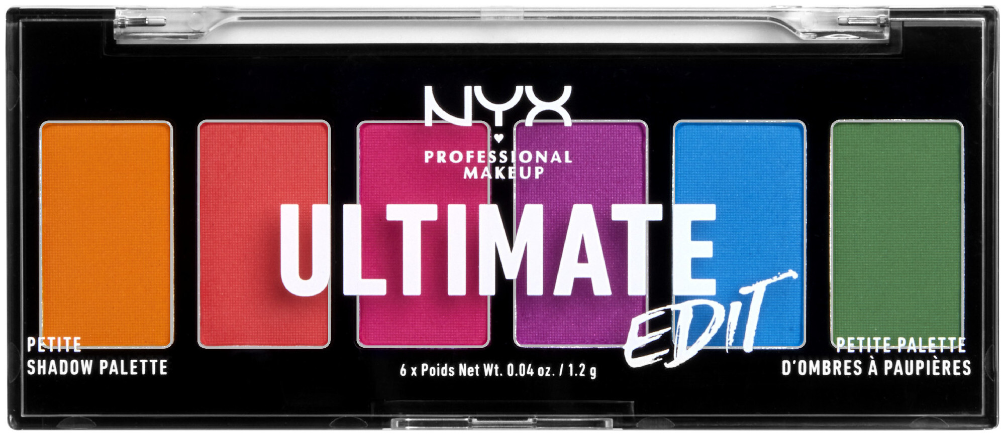 NYX Professional Makeup Ultimate Edit Shadow Palette, Brights