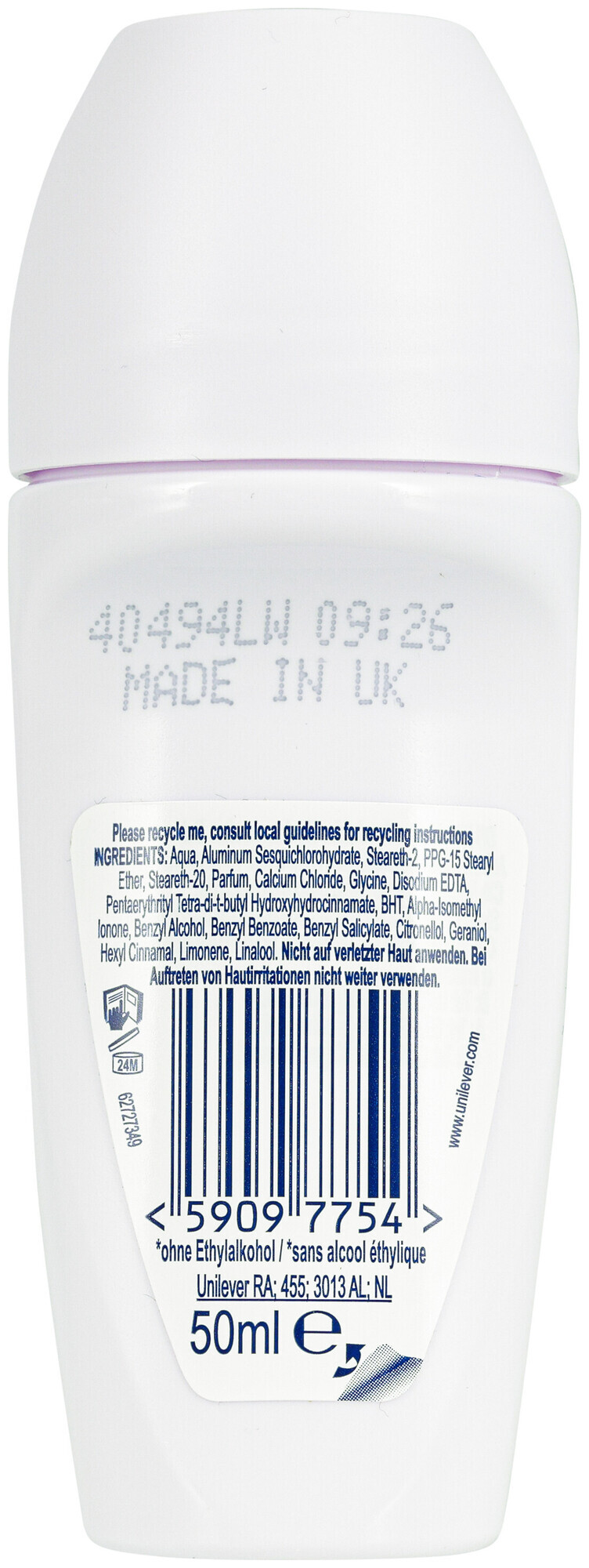 Image of Rexona Nonstop Protection Deo Roll-On Cotton Dry 50 ml