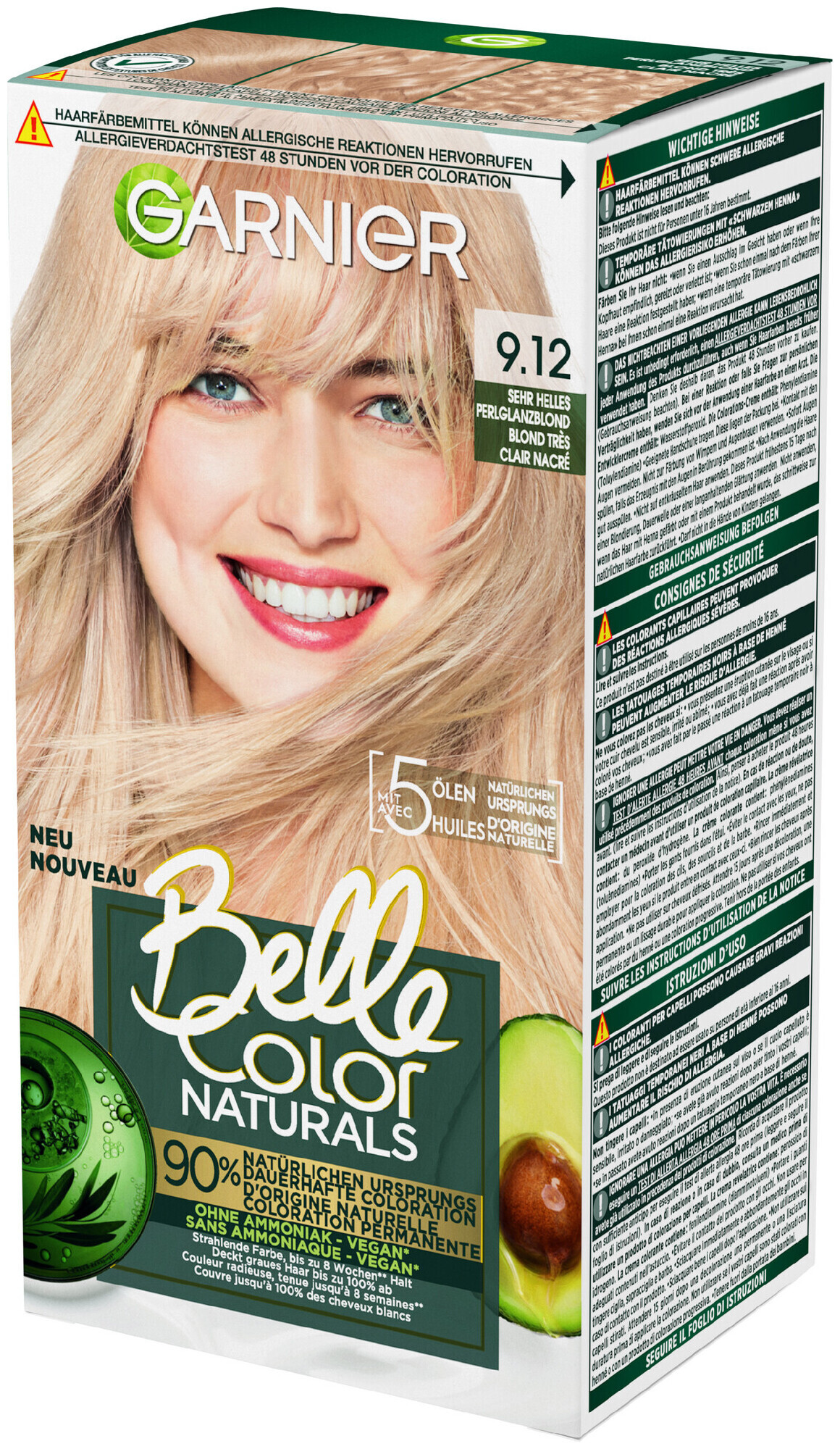 Image of Belle Color Naturals 9.12 Sehr Helles Perlglanzblond