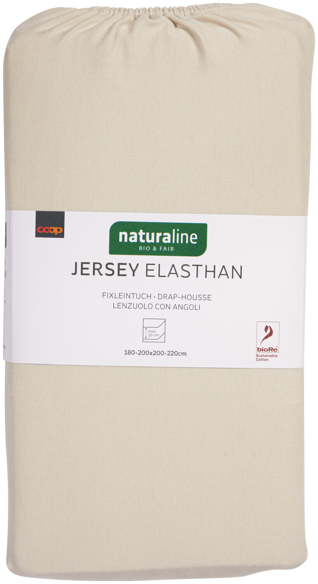 Image of Naturaline Textil Bio Fixl. Jersey EA 180x200 kitt