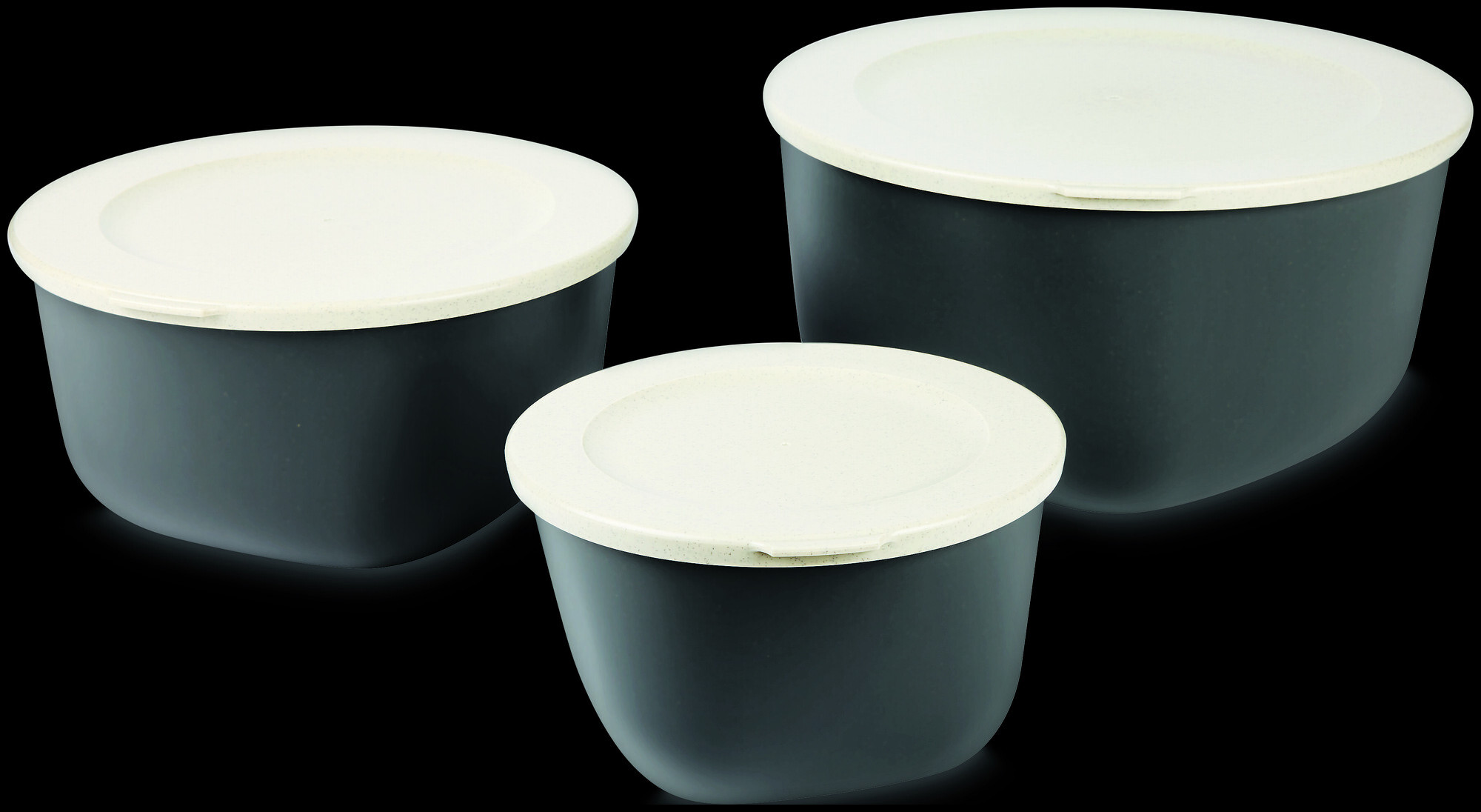 Image of Koziol Dosen Set Stockholm ash grey 3St
