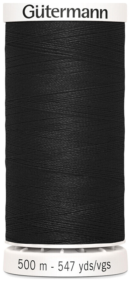 Image of Gütermann Nähfaden Allesnäher 500 m schwarz 0000