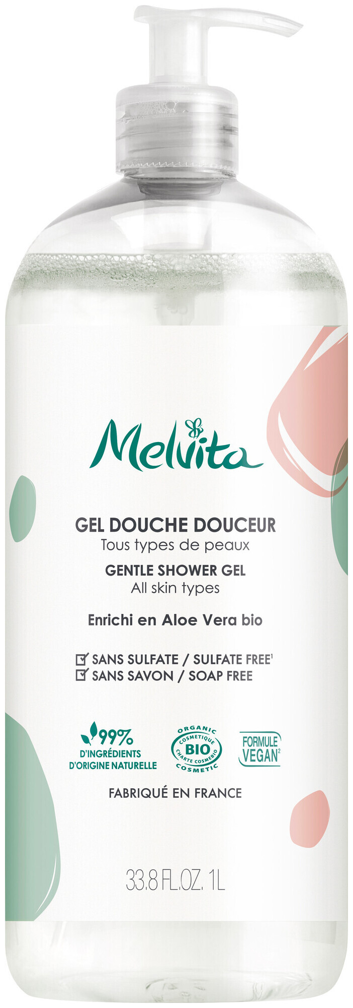 Image of Melvita Essentiels Sanftes Duschgel Aloe Vera 1L