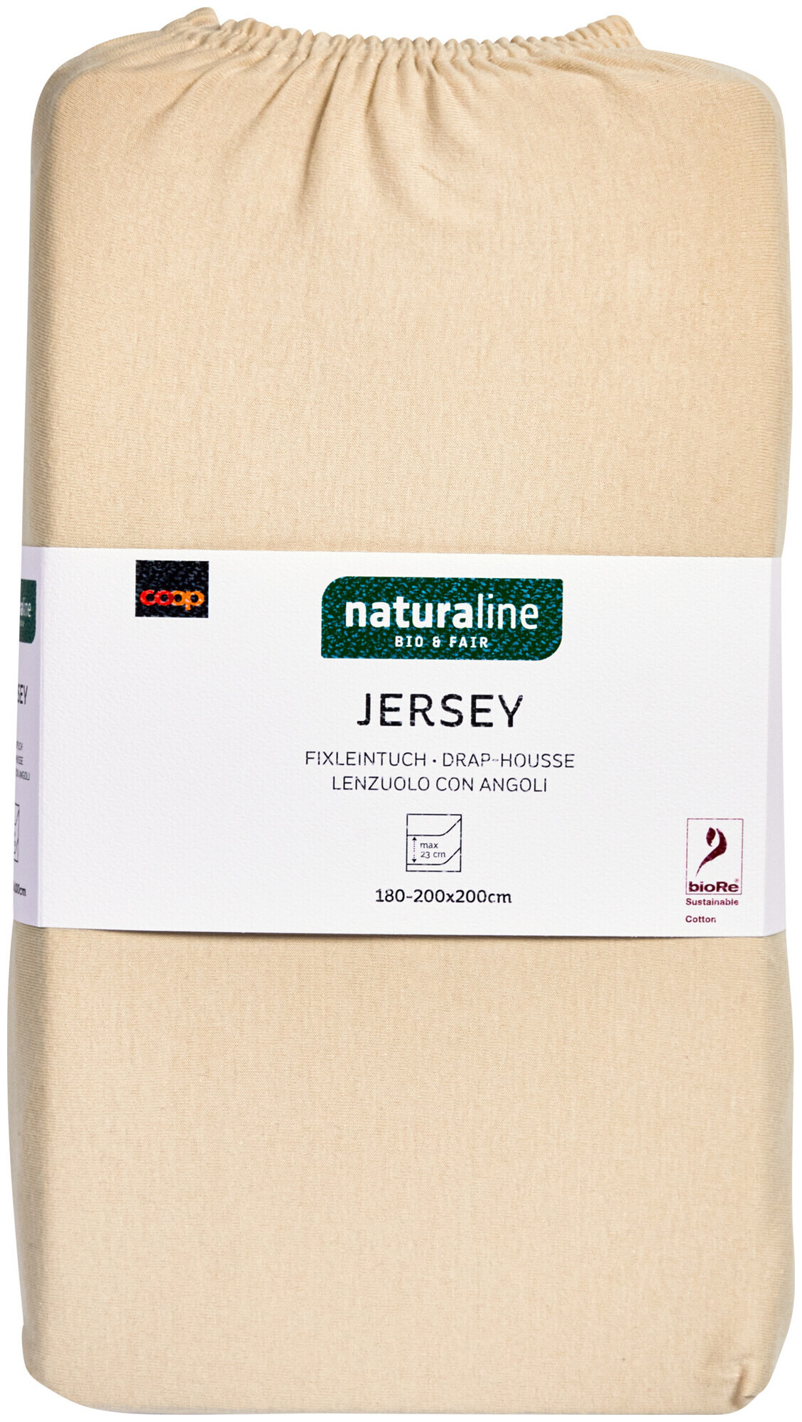Image of Naturaline Textil Bio Fixl. Jersey 180x200 kitt