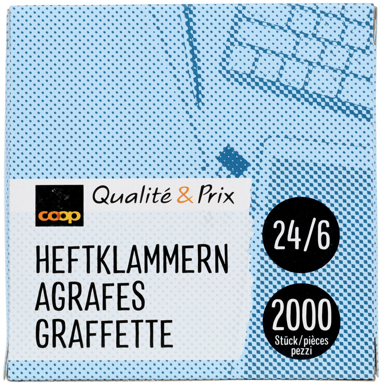 Image of Coop Qualité&Prix Heftklammern 24/6 2000 Stück