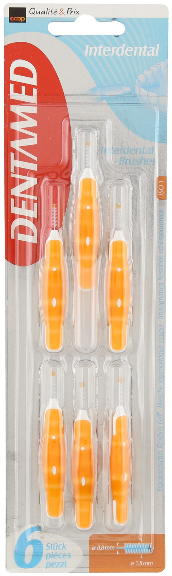 Image of Dentamed InterdentalBrushes 1.8mm 6ST