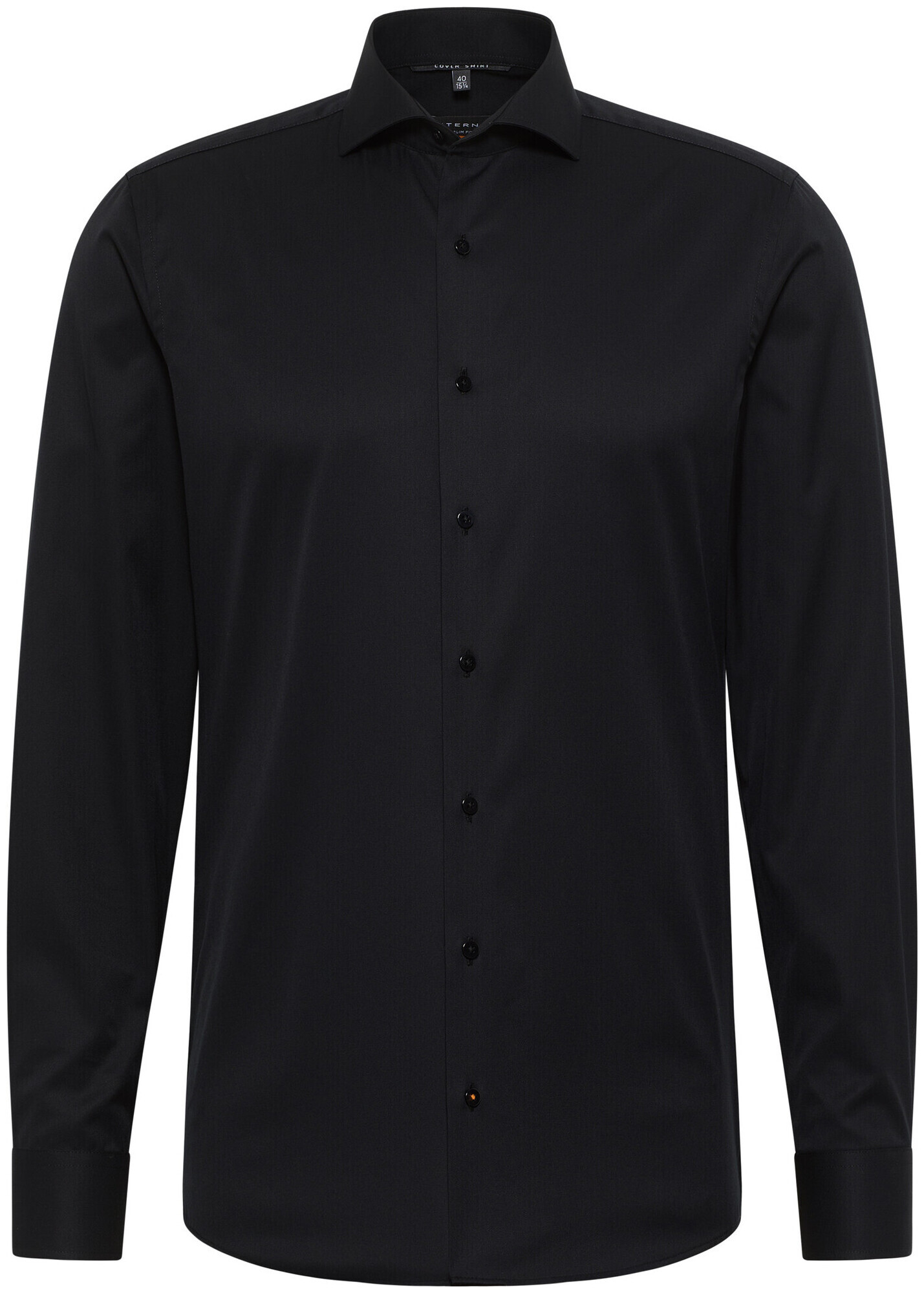 Image of Eterna Slim FIT Cover Shirt Twill Langarm schwarz 38