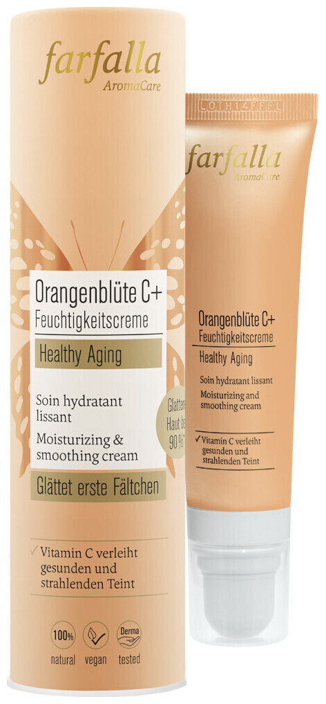 Image of farfalla Orangenblüte C+ Feuchtigkeitscreme, Healthy Aging, 30ml