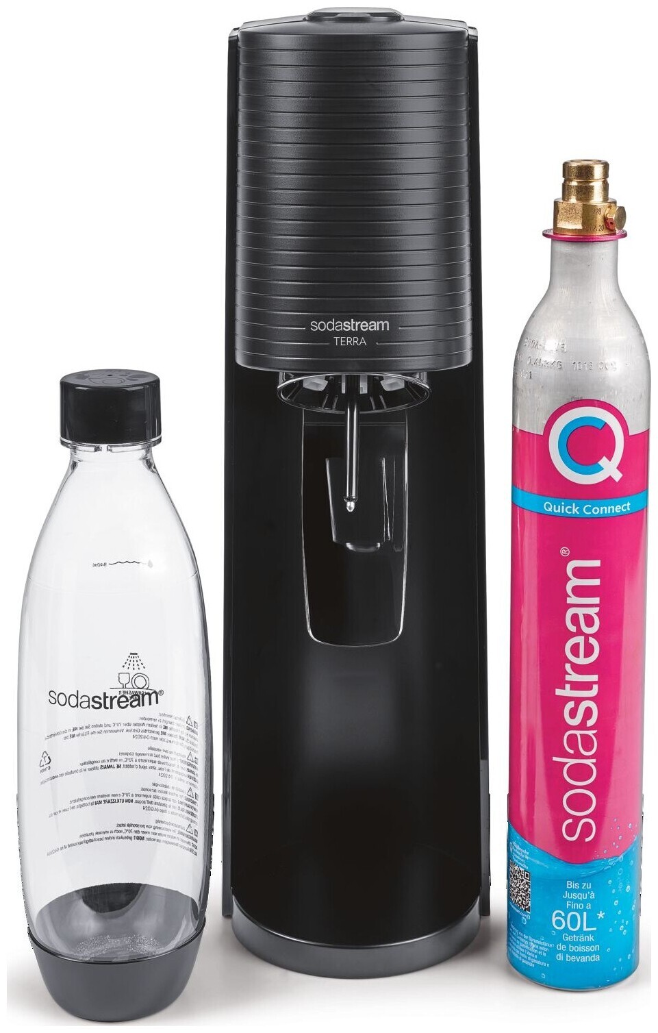 Image of SodaStream Terra CQC schwarz 60l & Flasche