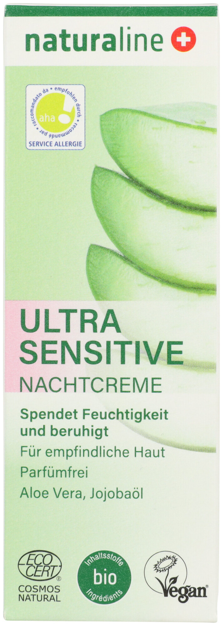 Image of Naturaline Cosmetics Naturaline Ultra Sensitive Hydro Nachtcreme 50Ml