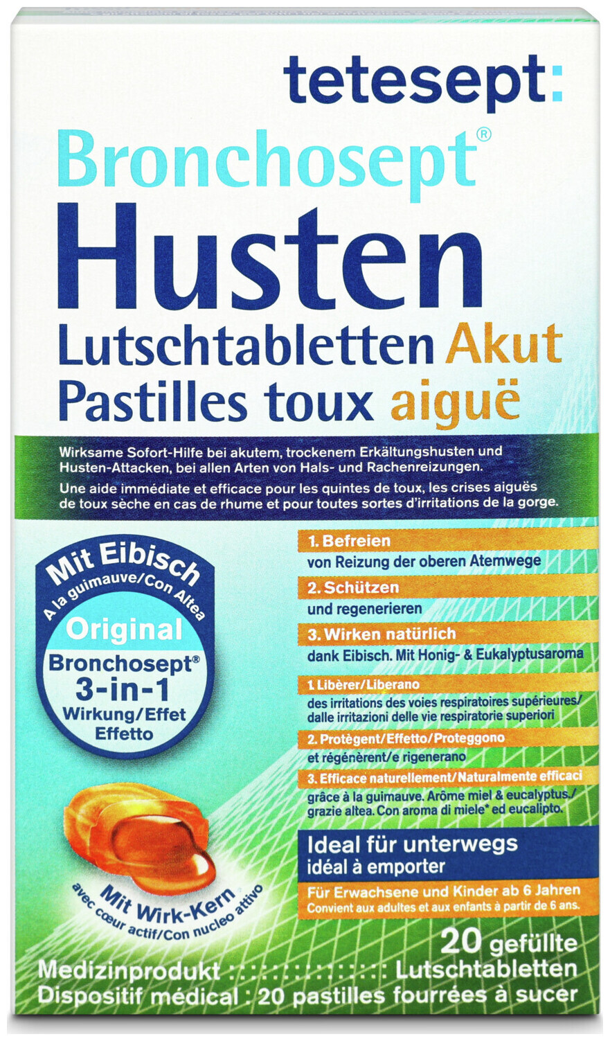 Image of Tetesept Lutschtabletten Bronchosan 20 Stück