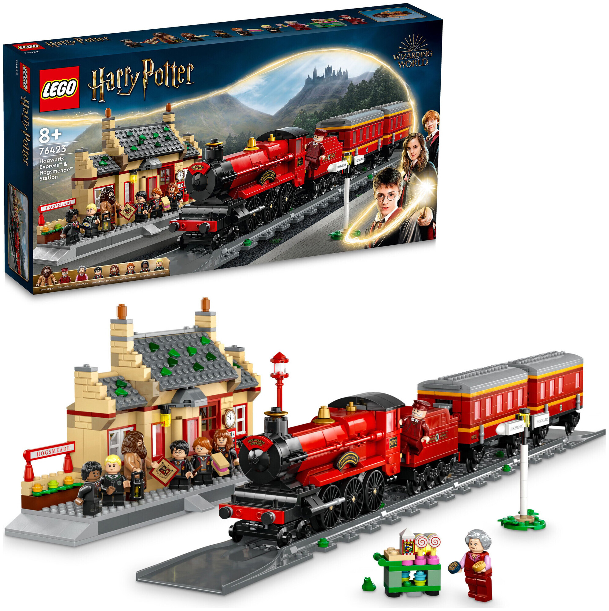 Lego Harry Potter 76423 Hogwarts Express & der Bahnhof von Hogsmeade (Lego Rare Set)