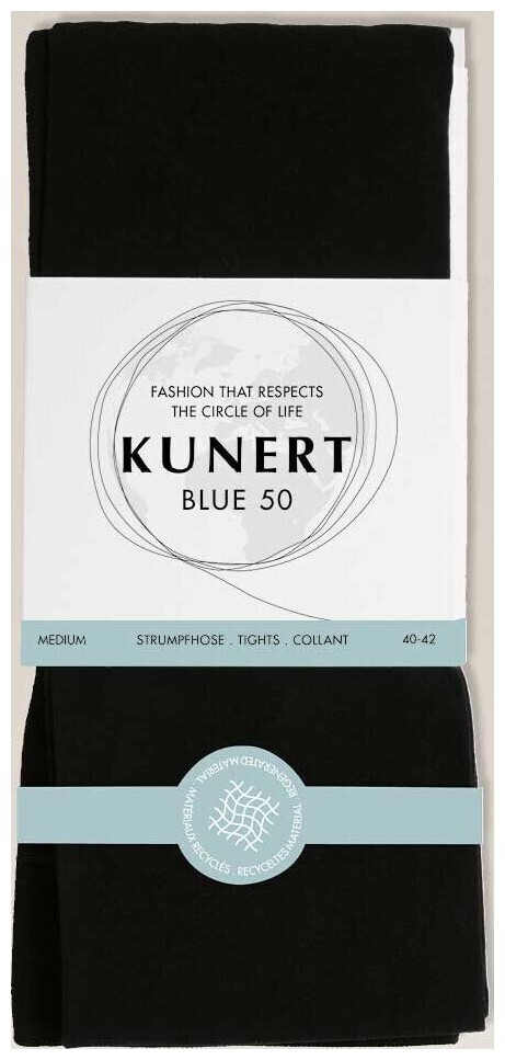 Image of Kunert Blue 50 Damen Fein Strumpfhosen Black 36/38