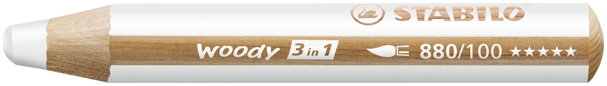 Image of Stabilo Malstift woody 3 in weiss