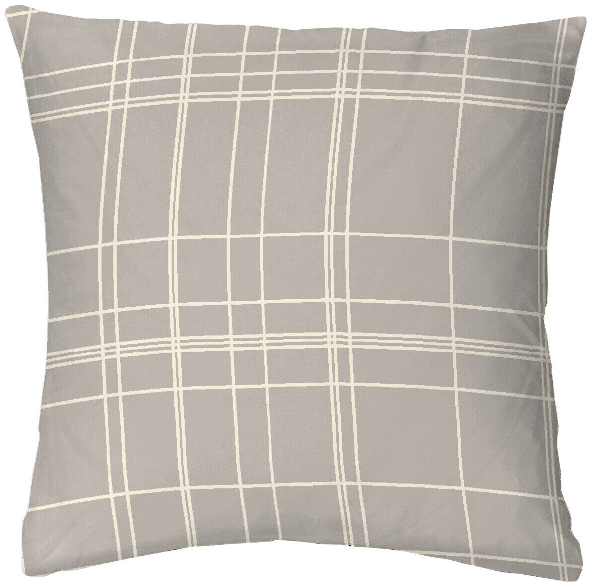 Image of Inhouse Kissen Gots Satin 65x65 Karo sand
