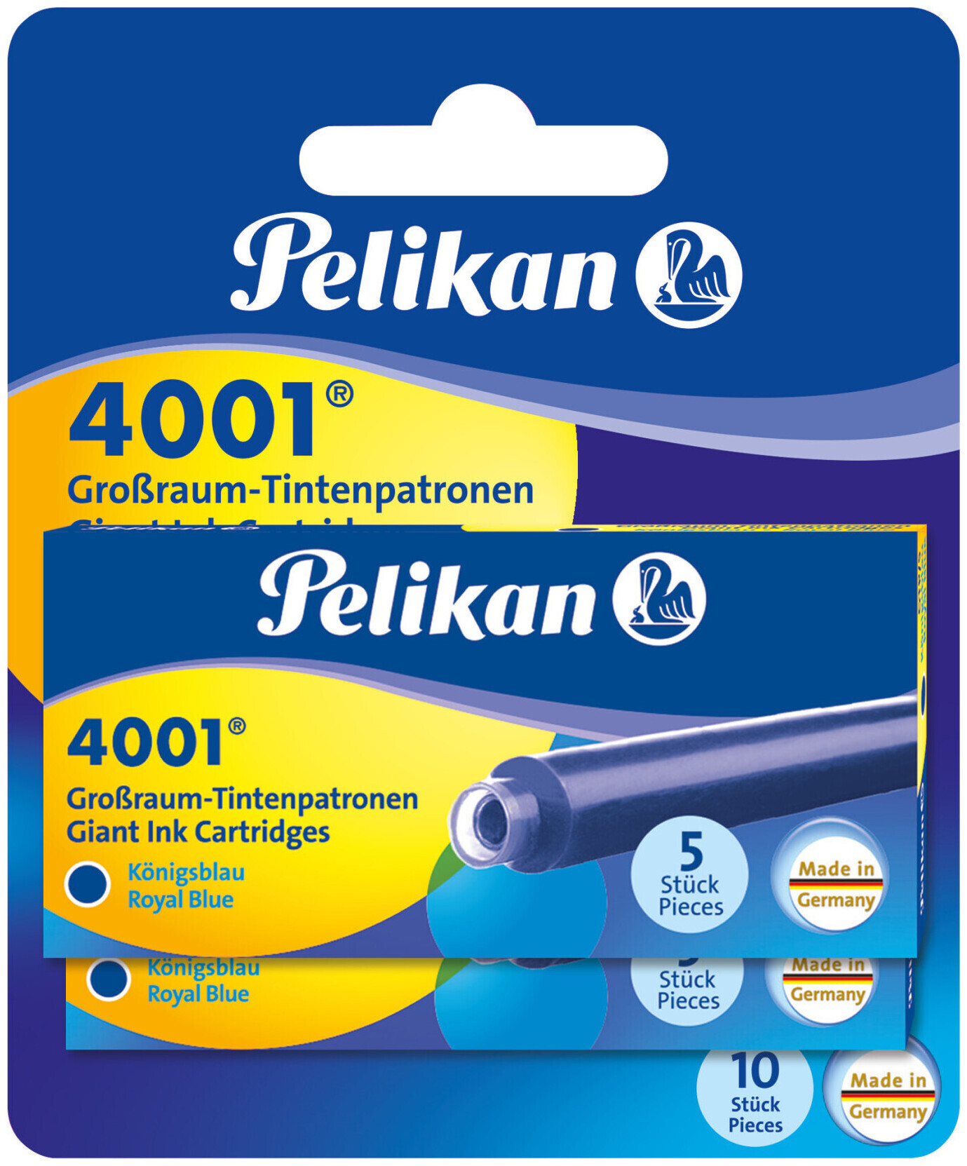 Image of Pelikan Tintenpatrone Gtp/5/2B (Blau, 10 Stück)