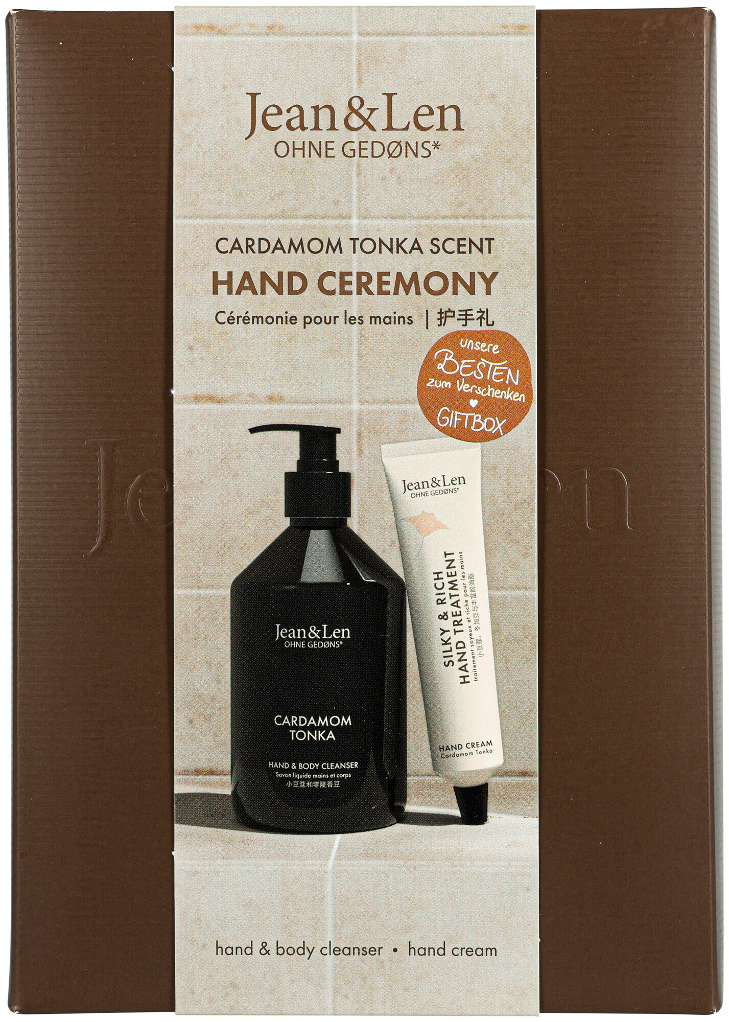 Image of Jean&Len Geschenkset XS: Hand Ceremony Cardamom/Tonka