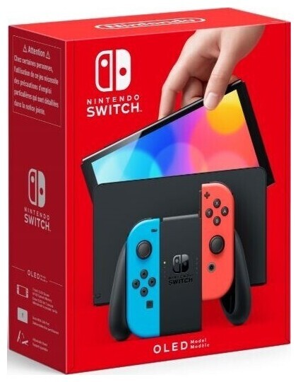 Image of Nintendo Switch Console Oled - neon red/blue [Nsw] (D/F/I)