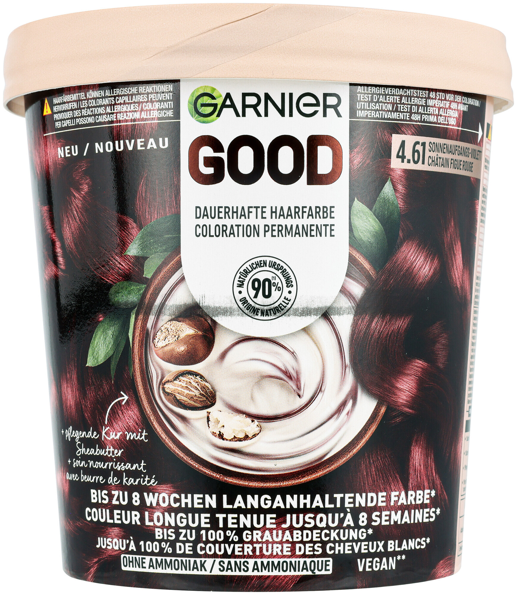 Image of Garnier Good Dauerhafte Haarfarbe 4.61 Sonnenaufgangs-Violett, 1Stk