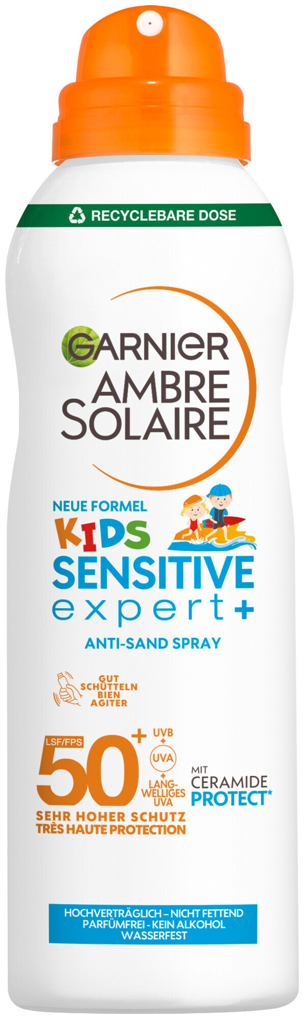 Garnier Ambre Solaire Kids Sensitive expert+ Anti-Sand Spray LSF 50+, 150ml