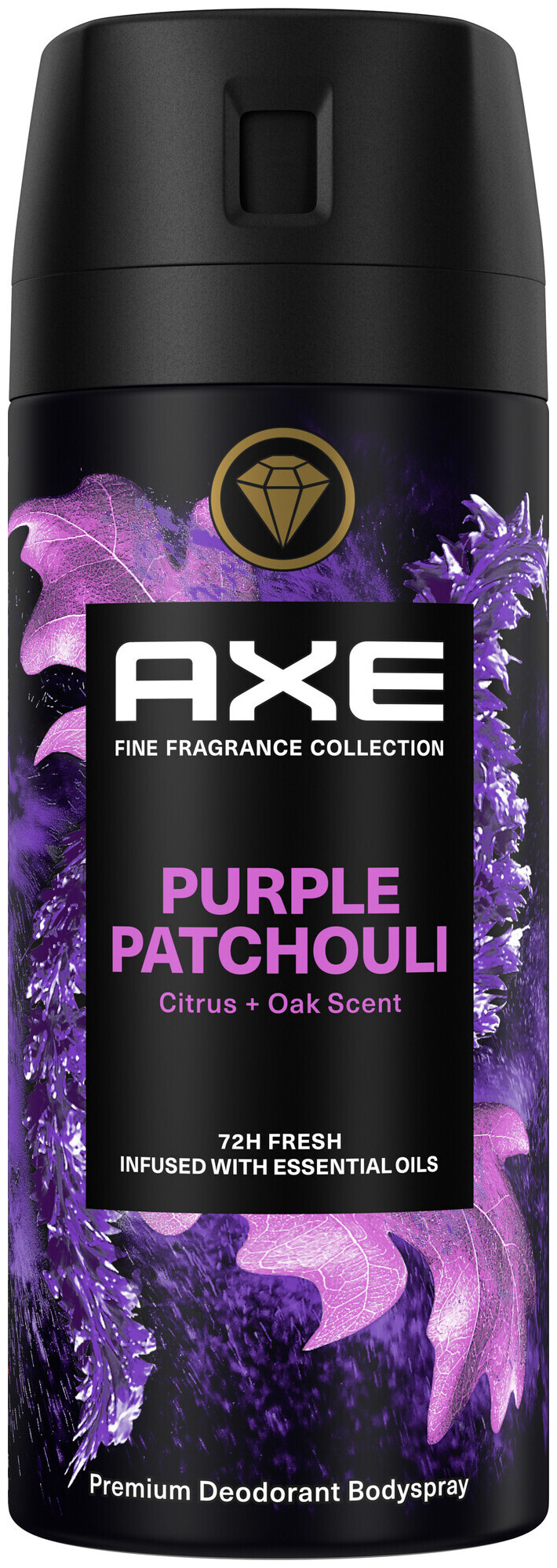 Image of AXE Premium Bodyspray Purple Patchouli ohne Aluminiumsalze 150 ml