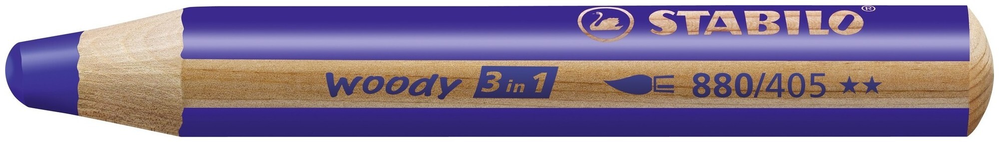 Image of Stabilo Malstift woody 3 in ultramarinblau