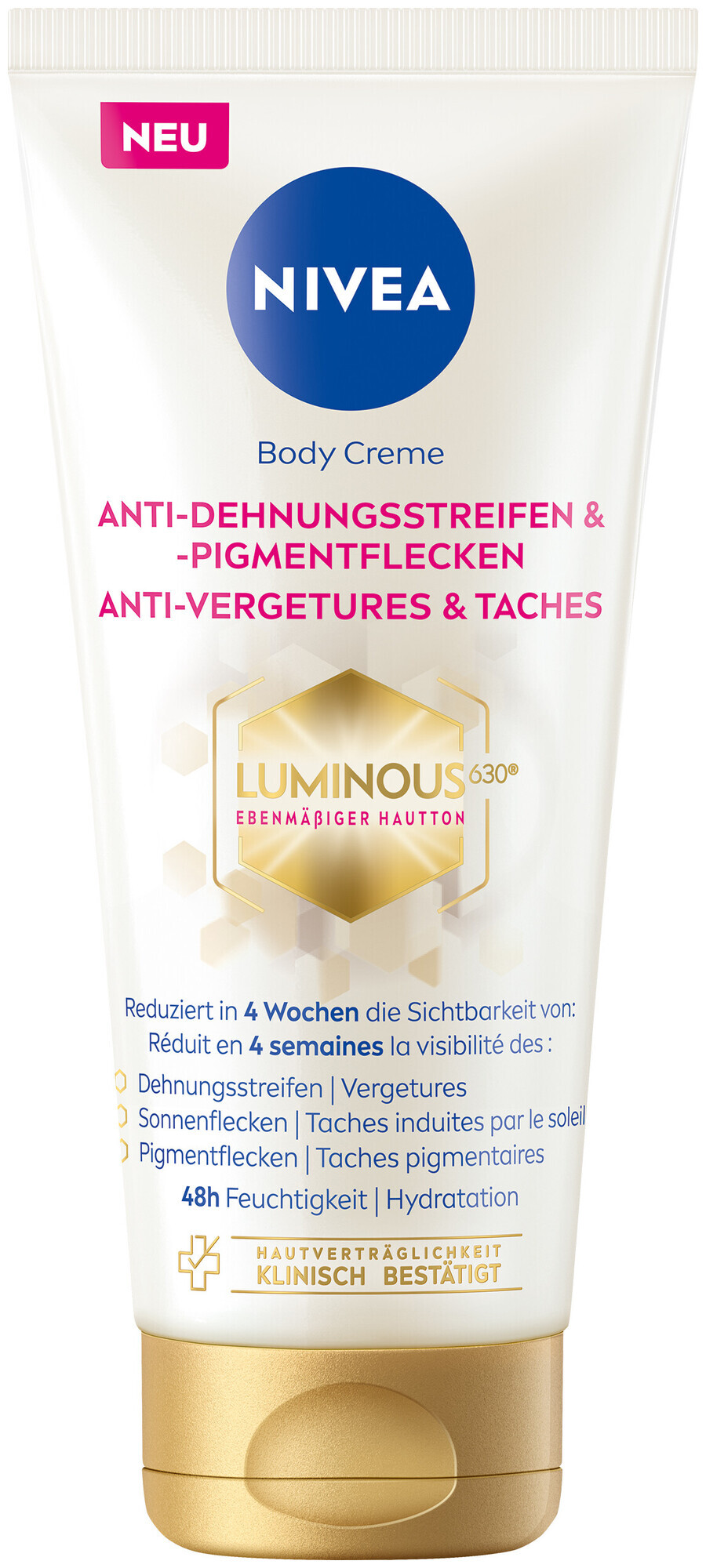 Image of Nivea Luminous Body Creme Anti-Dehnungsstreifen & -Pigmentflecken